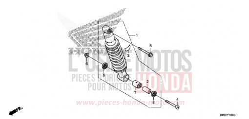 COUSSIN ARRIERE XR125LEKJ de 2018